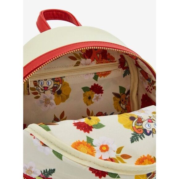 Loungefly Pokémon Charmander and Friends Floral Mini Backpack main image 6